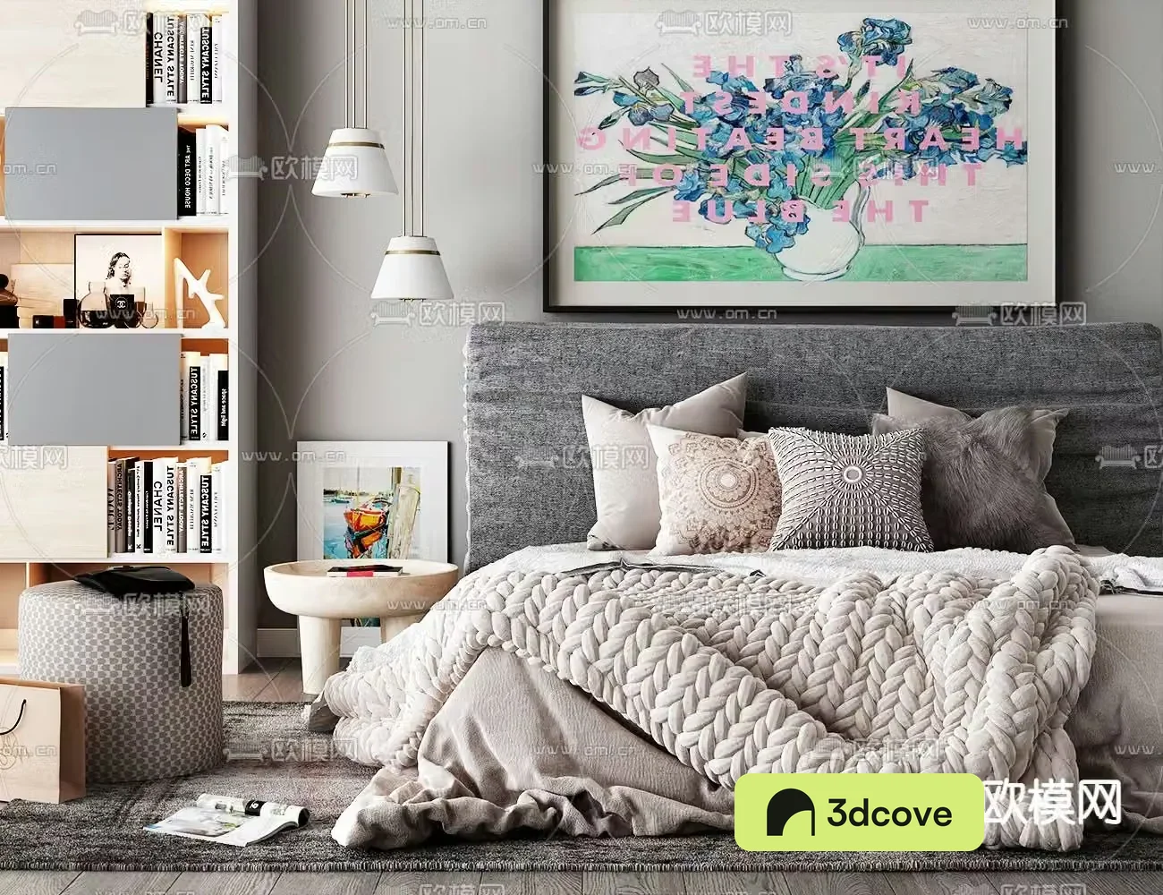 Modern double bed