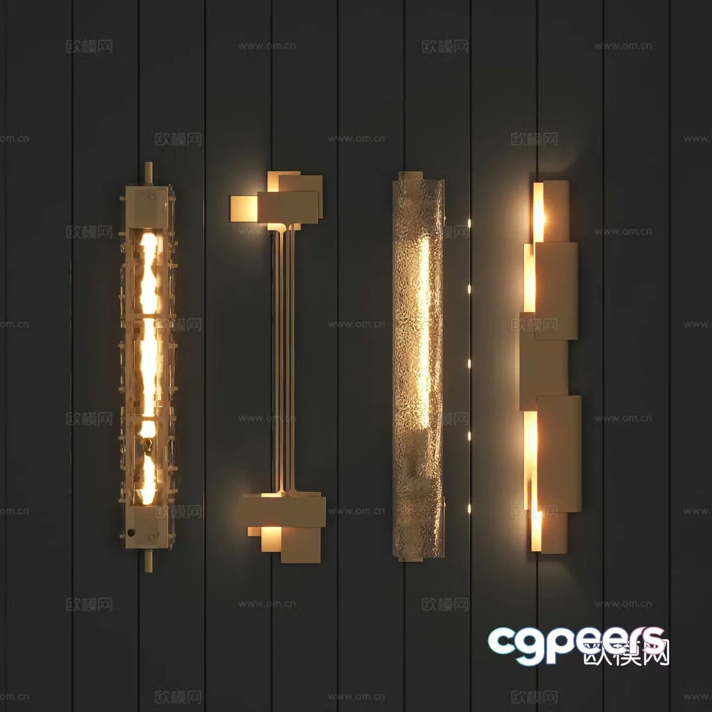 Light luxury wall lamp 3D model