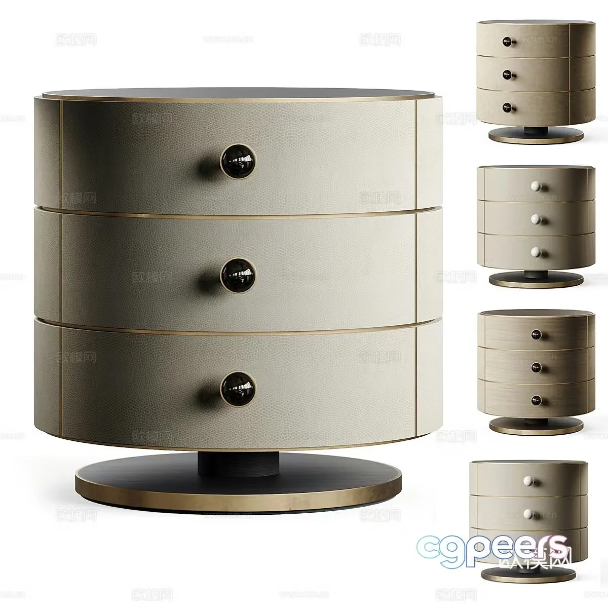 3d model of chest of drawers