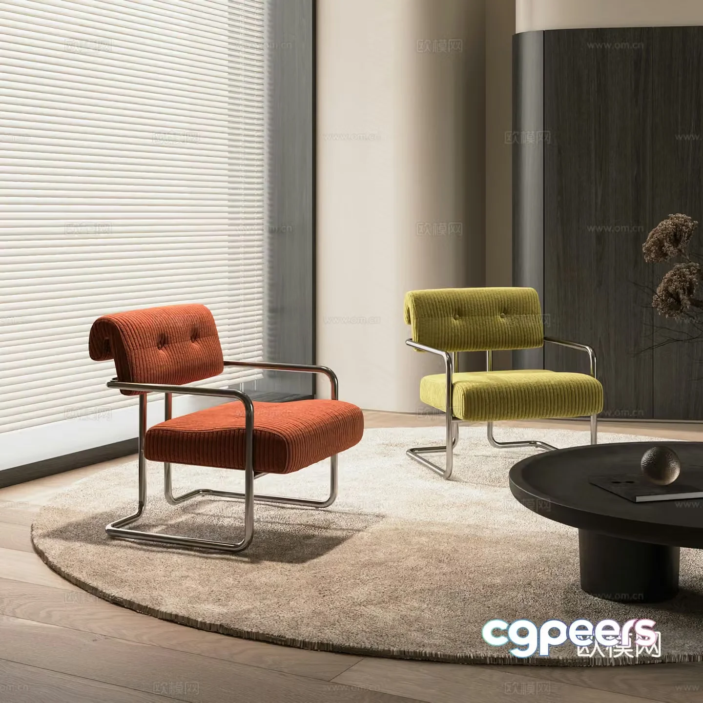 Modern leisure chair 3d model