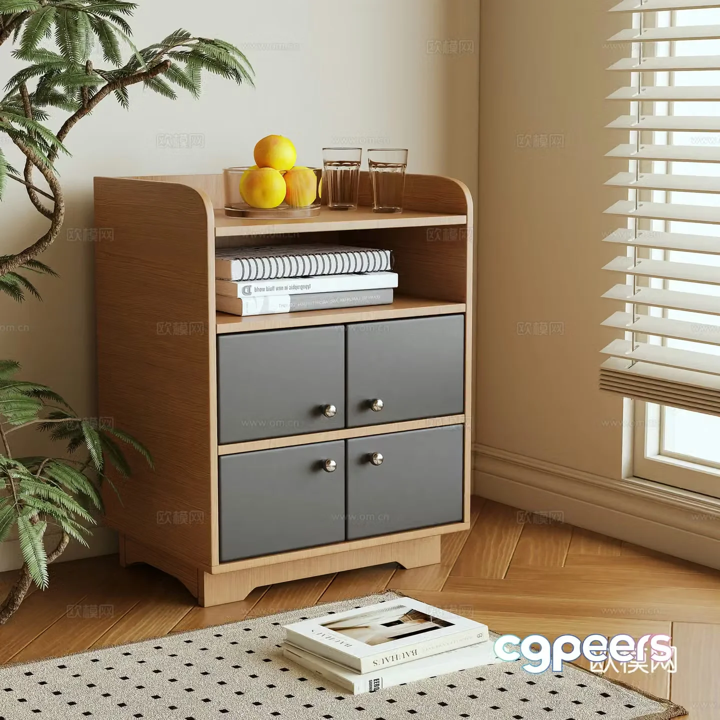 Bedside table 3d model