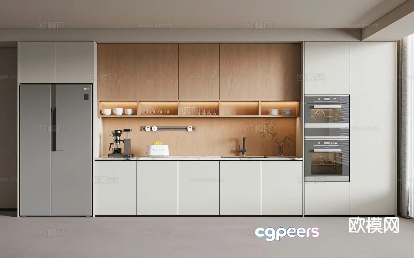 Modern sideboard 3d model