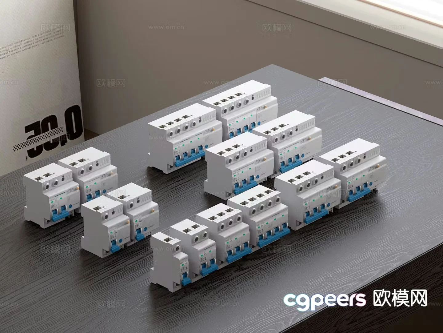 Electrical switch protector fuse switch 3d model