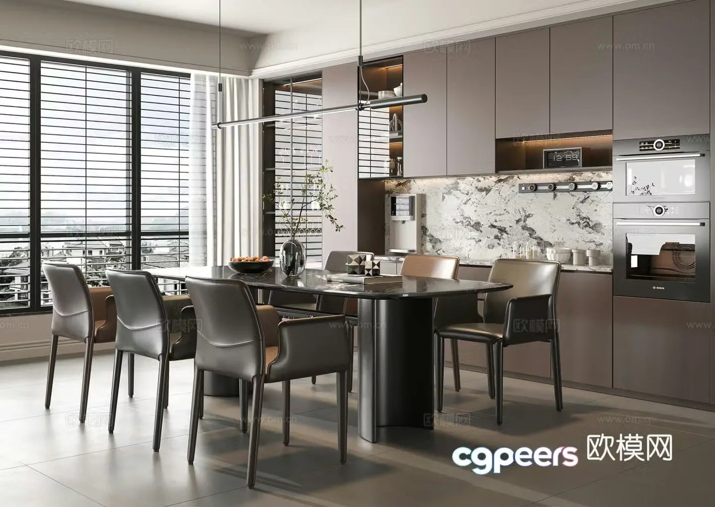Italian restaurant 3d model