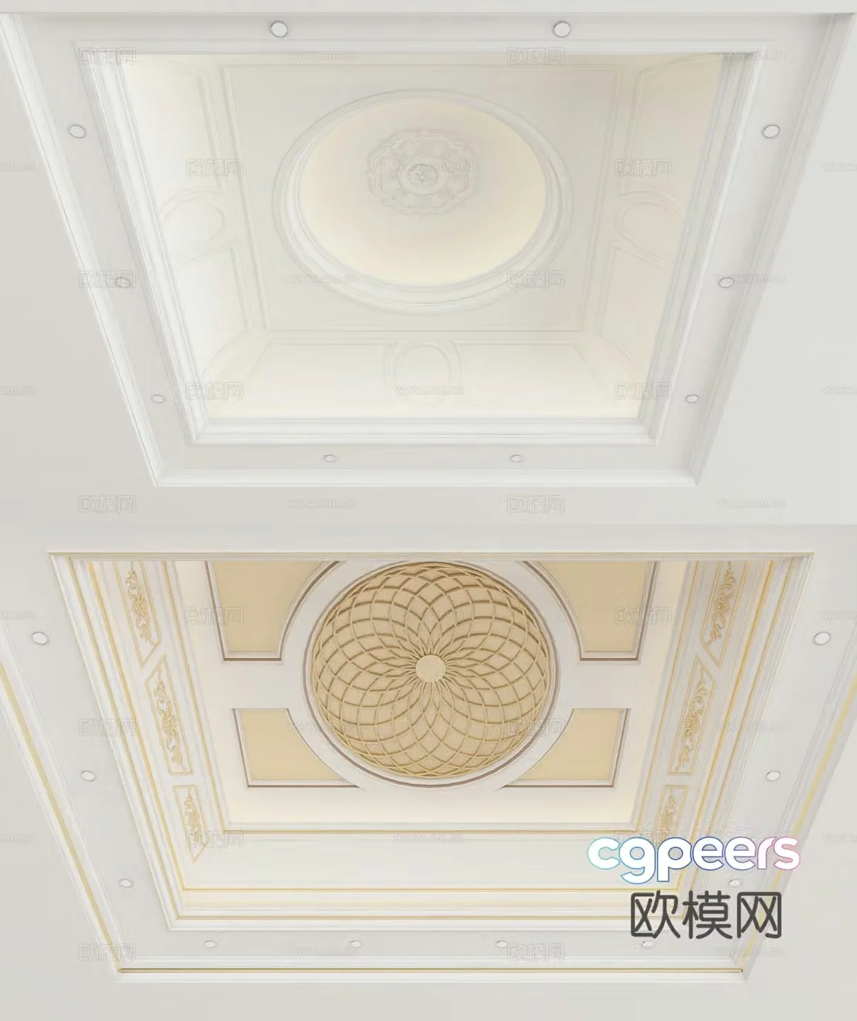European style ceiling 3D model