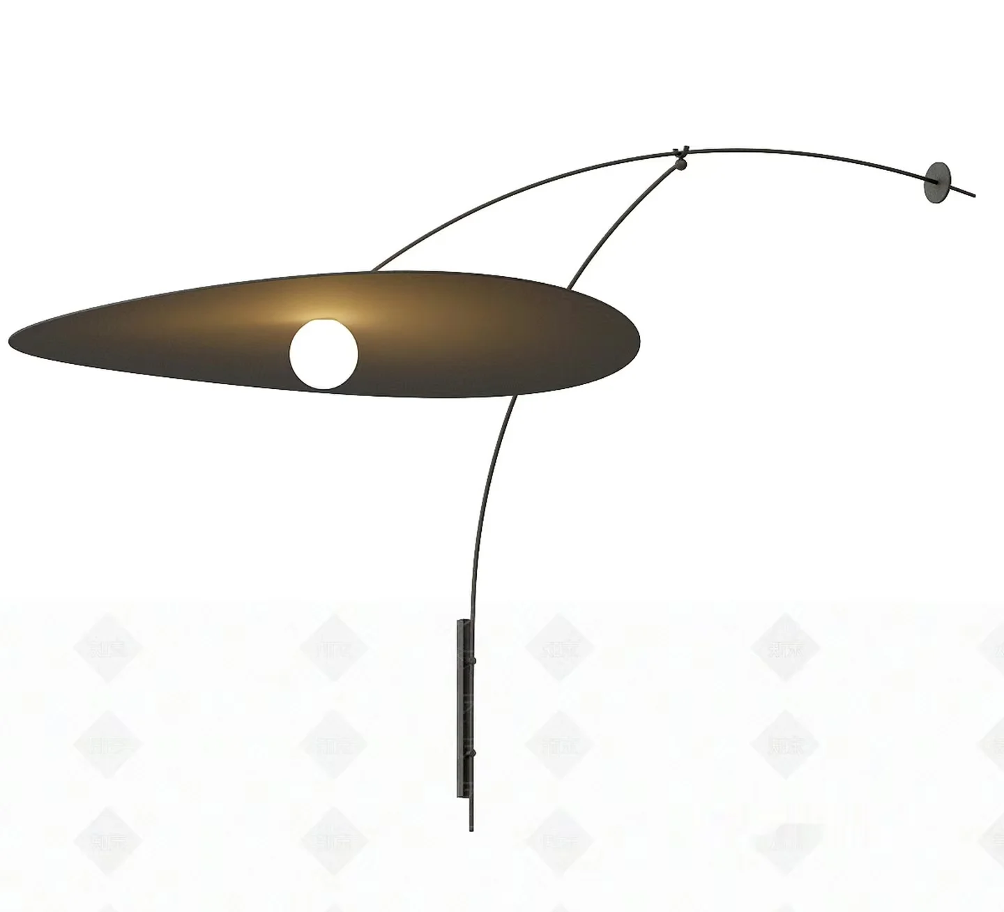 A Modern Light Fixture 3D Model – 9056 – VRAY Render
