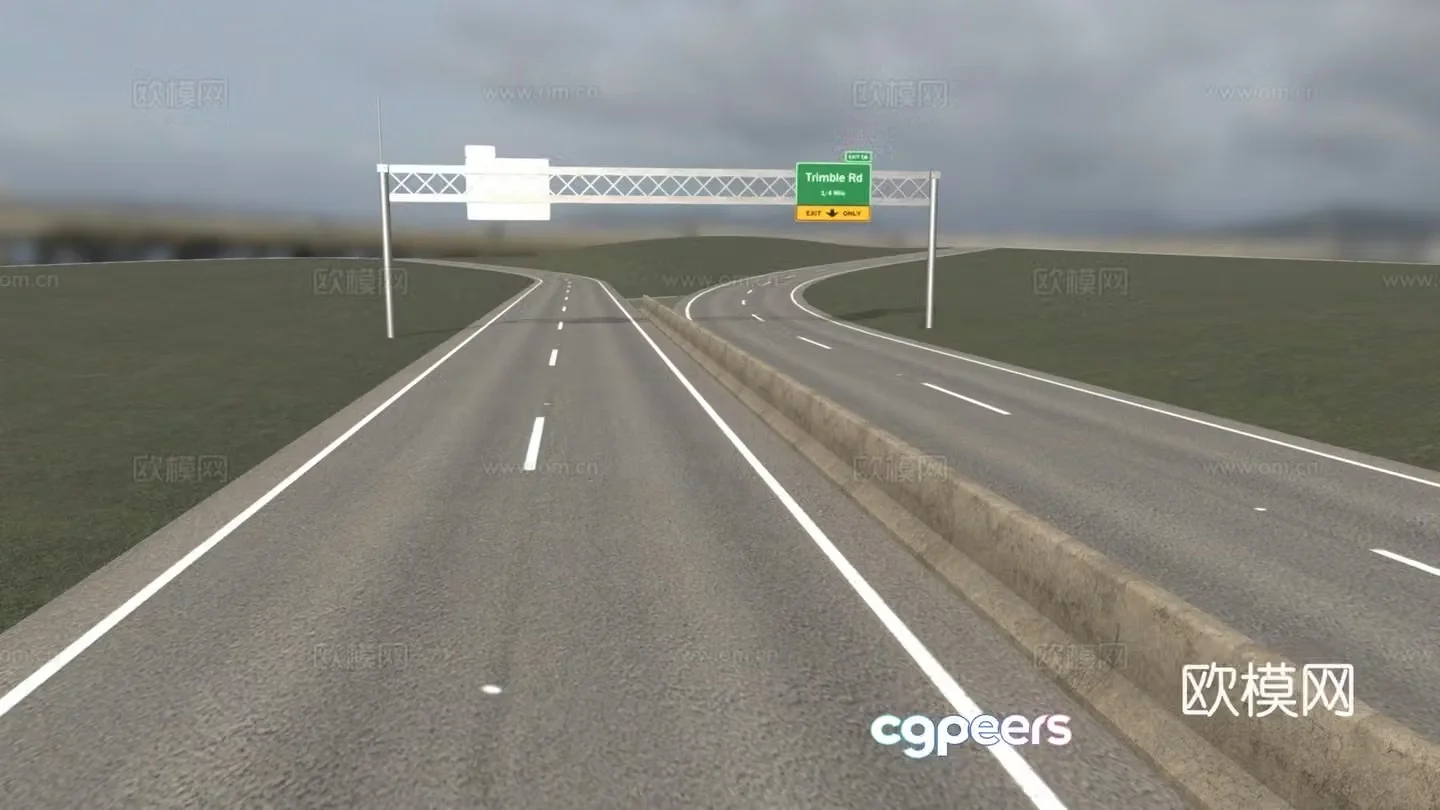 American roads 3d model