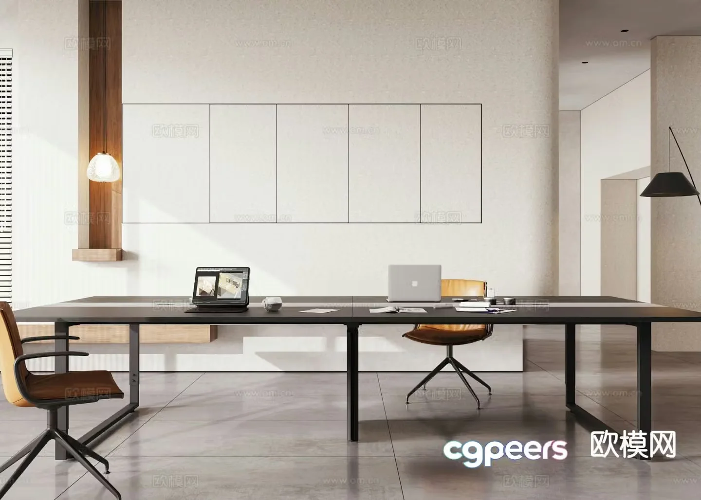 Modern conference table conference table 3d model