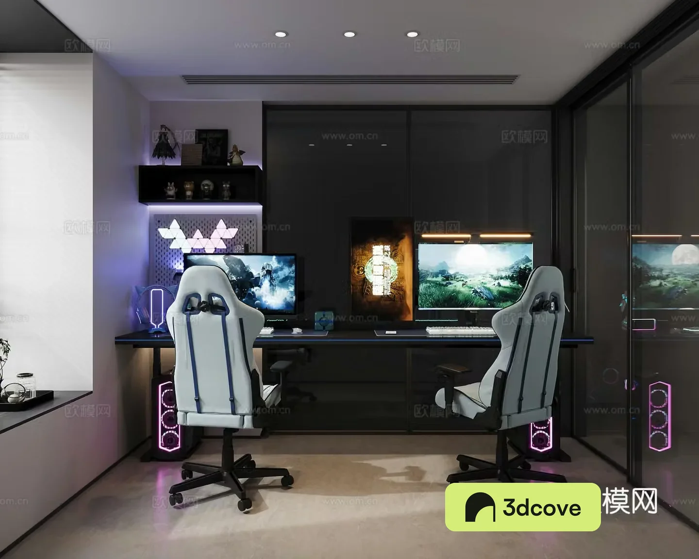 Modern e-sports room