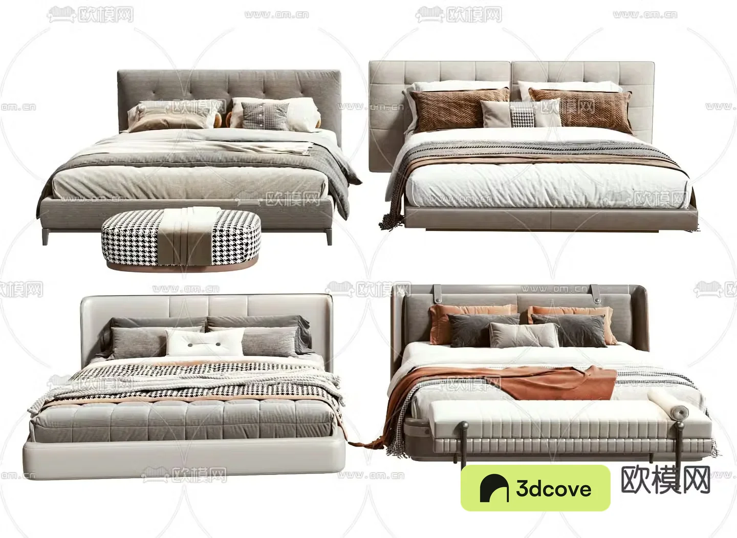 Modern double bed