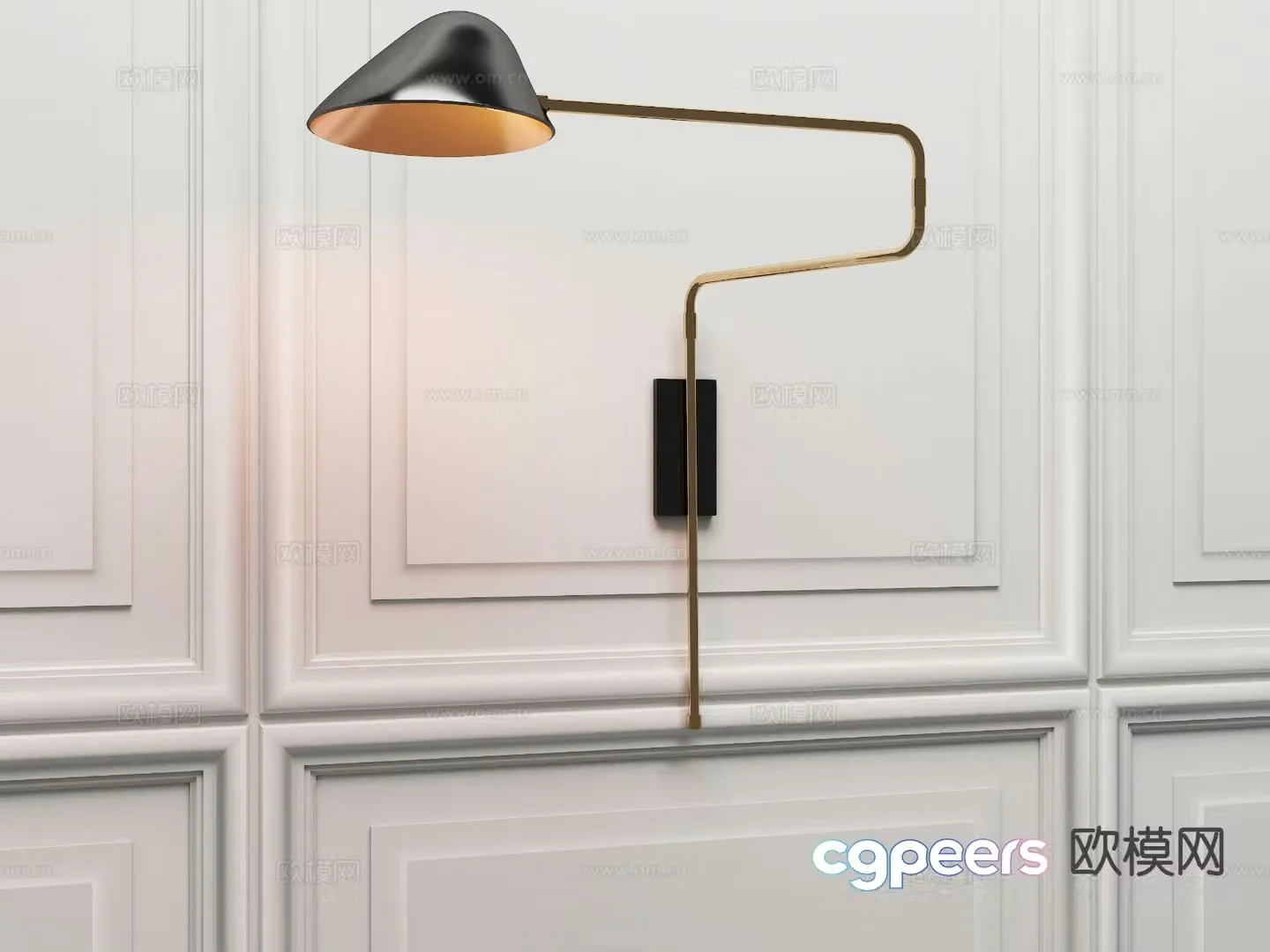 Minimalist wall lamp bedside wall lamp 3d model