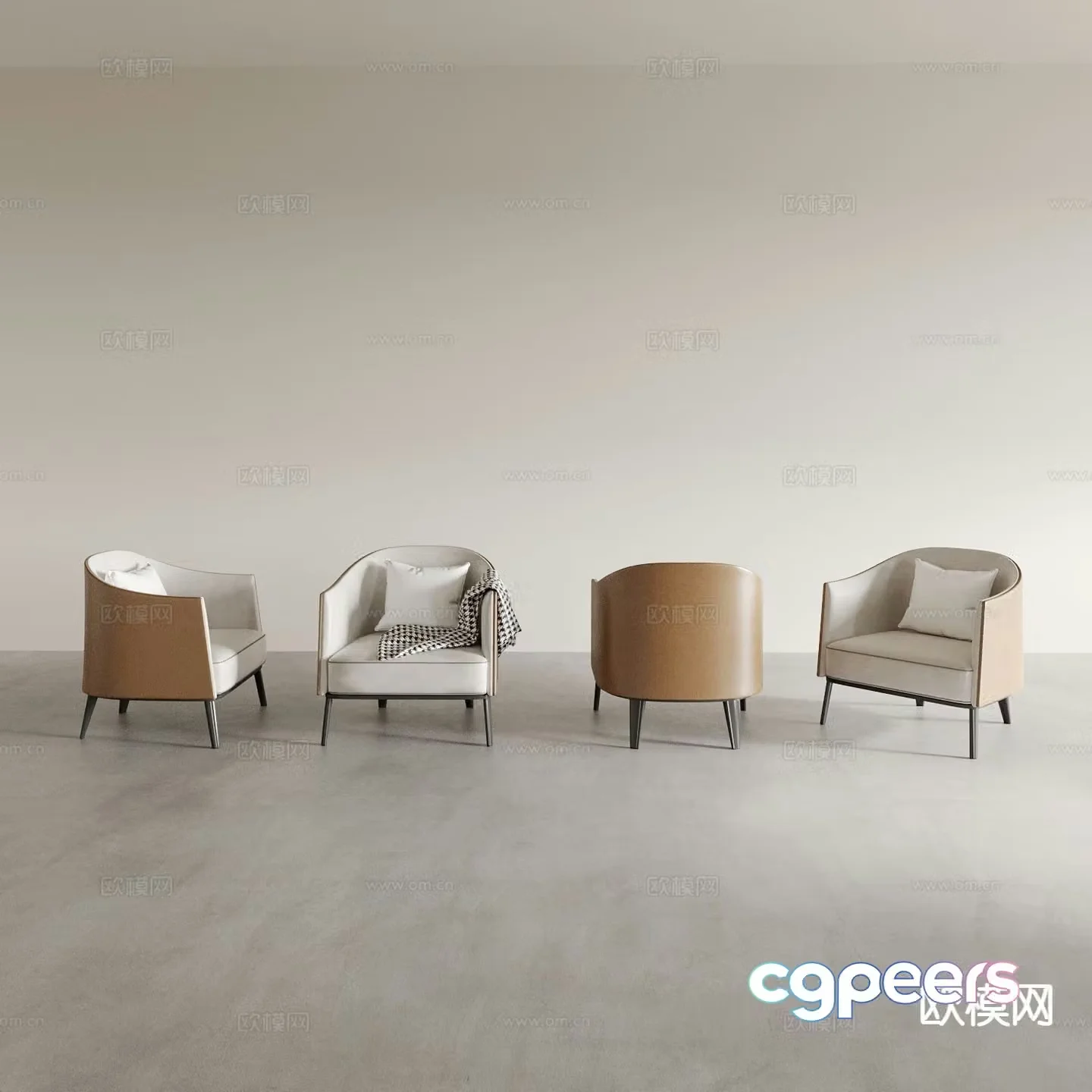 Modern armchair sofa chair armchair 3d model