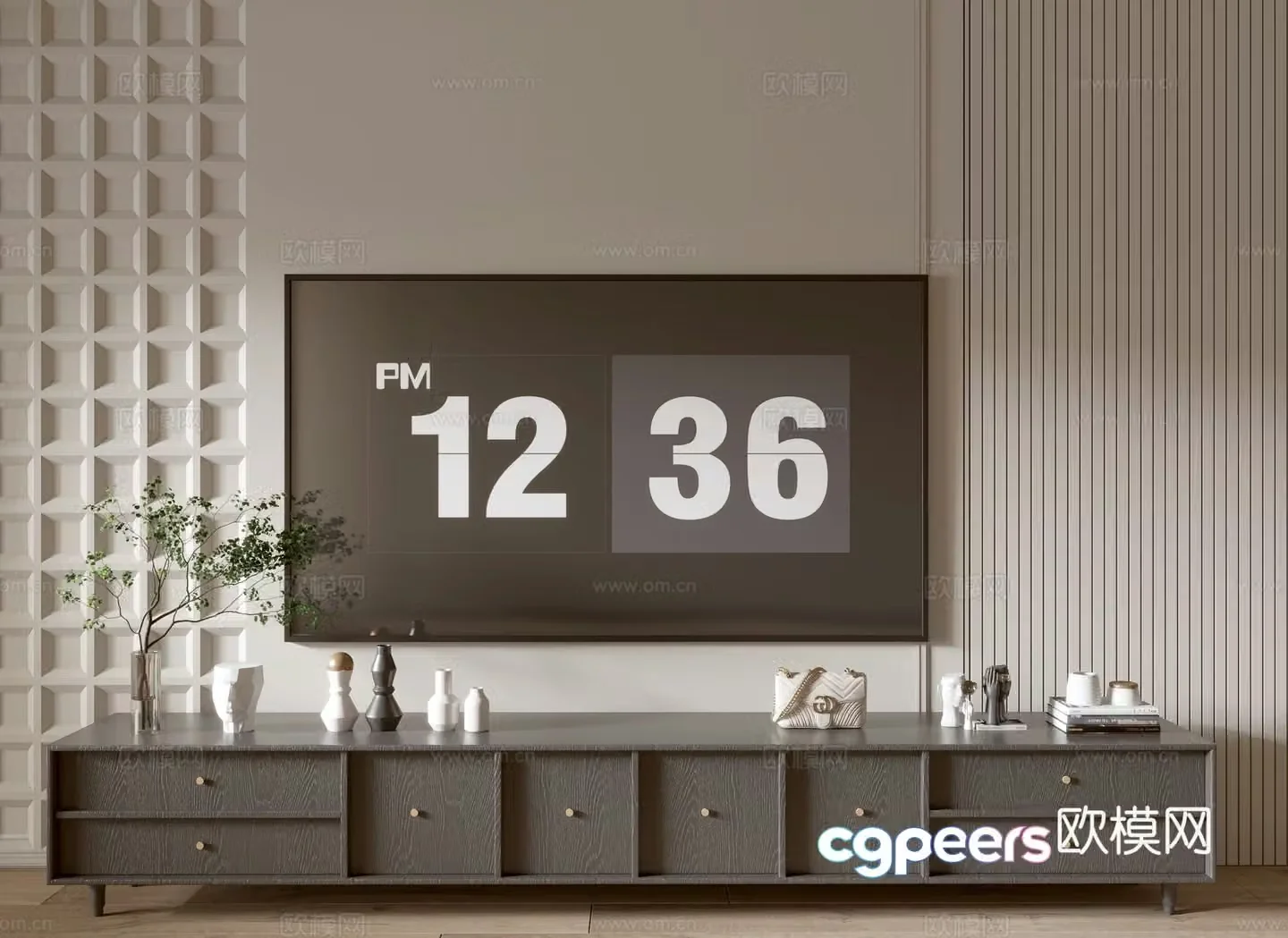Modern TV cabinet 3d model