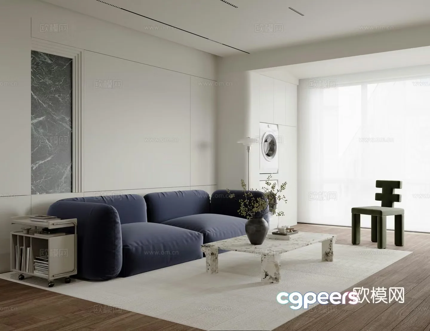 Modern living room 3d model