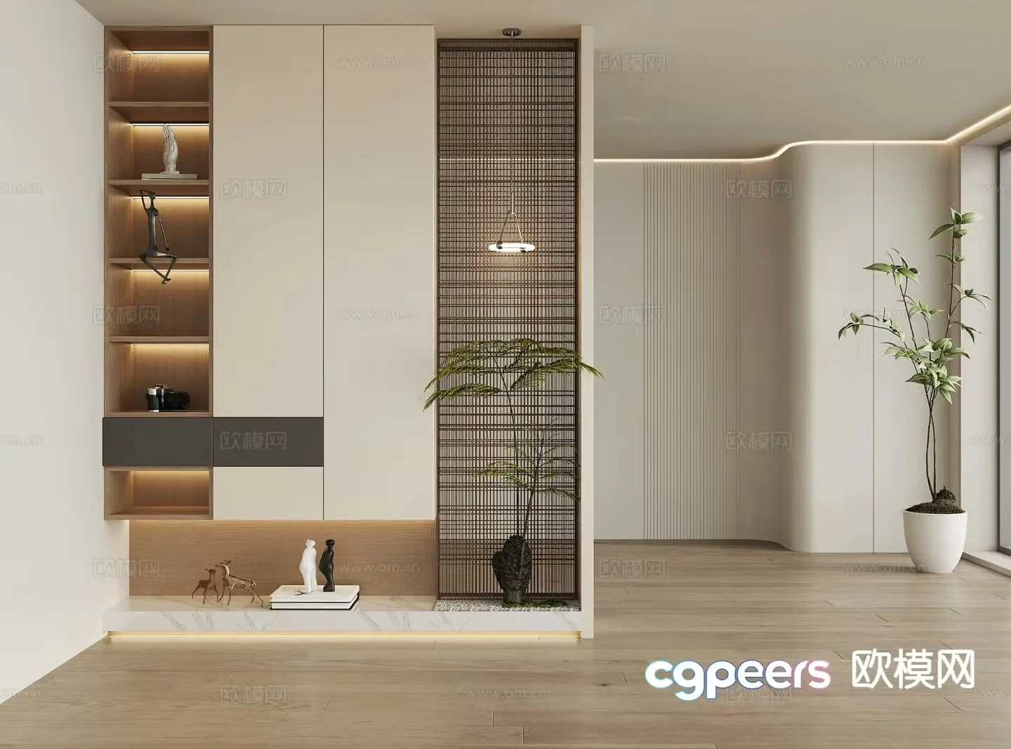 Modern shoe cabinet custom shoe cabinet 3d model