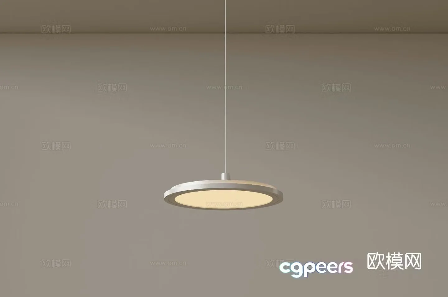 Modern single head chandelier bedside chandelier 3d model