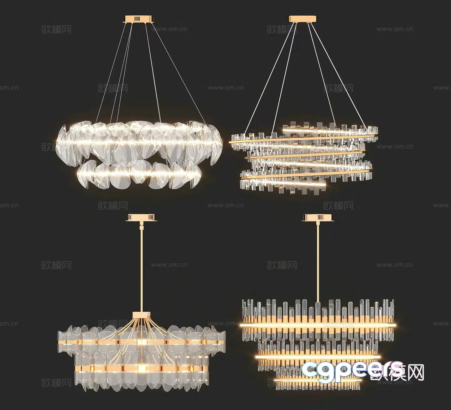 Lamps Chandelier Lighting Decorative Lights 3D Model