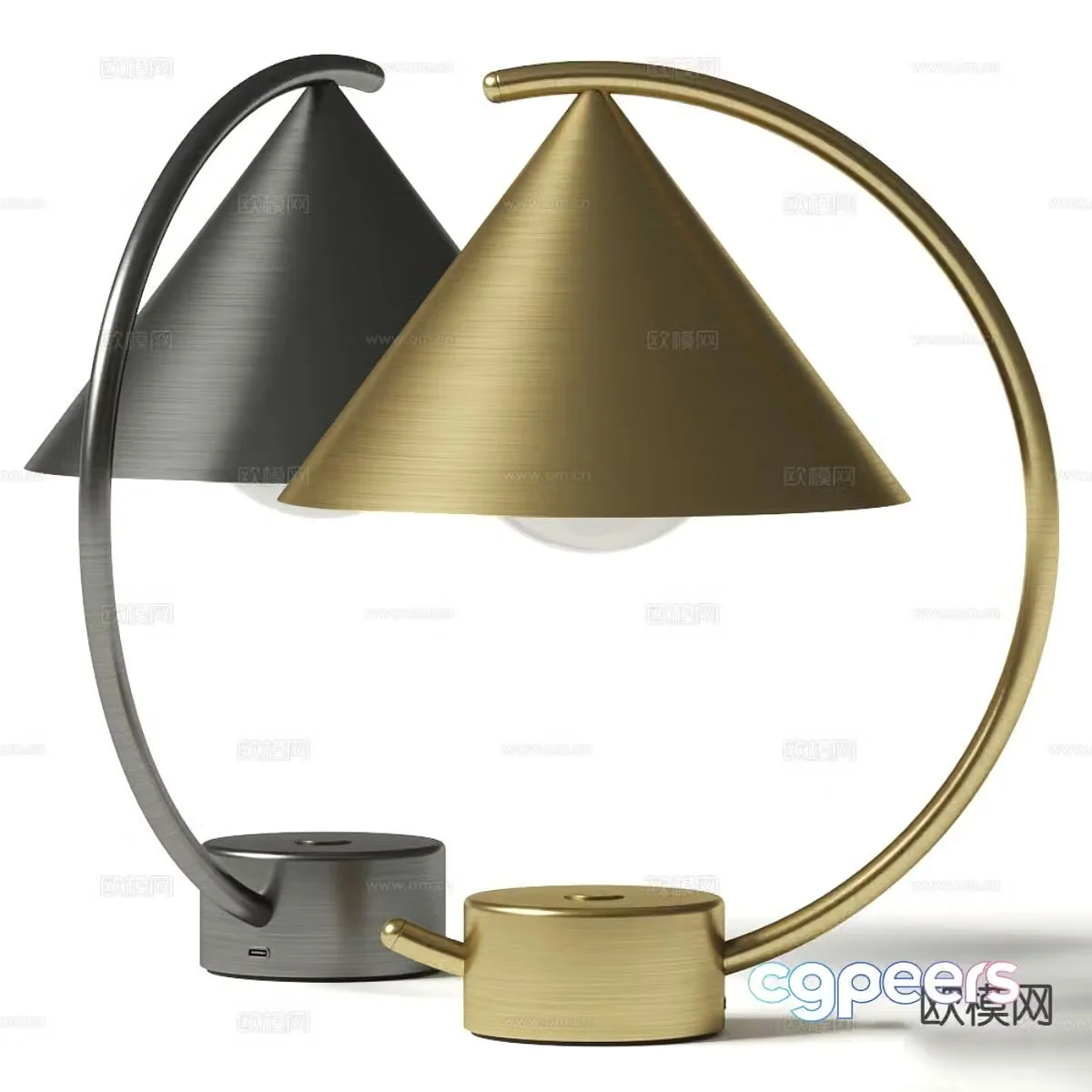 Light luxury table lamp 3D model