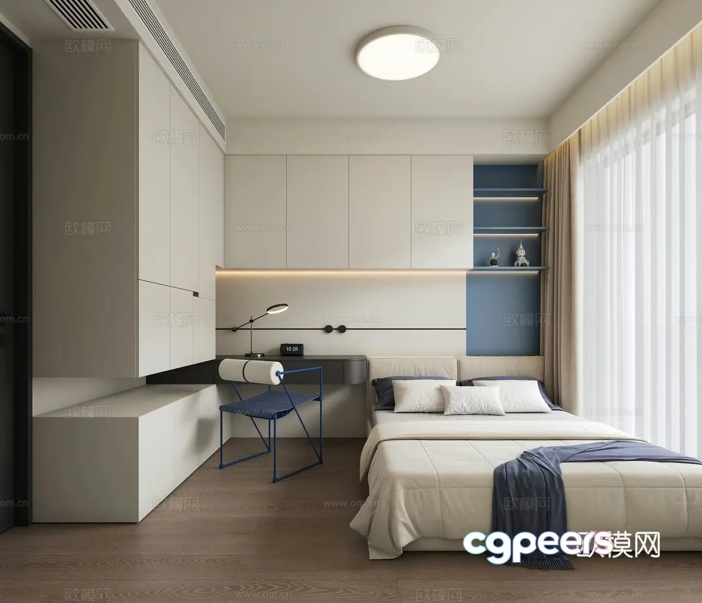 Modern minimalist children’s room 3D model
