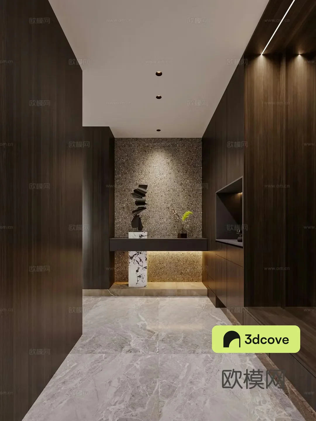 Italian style entrance hall decorative entrance aisle