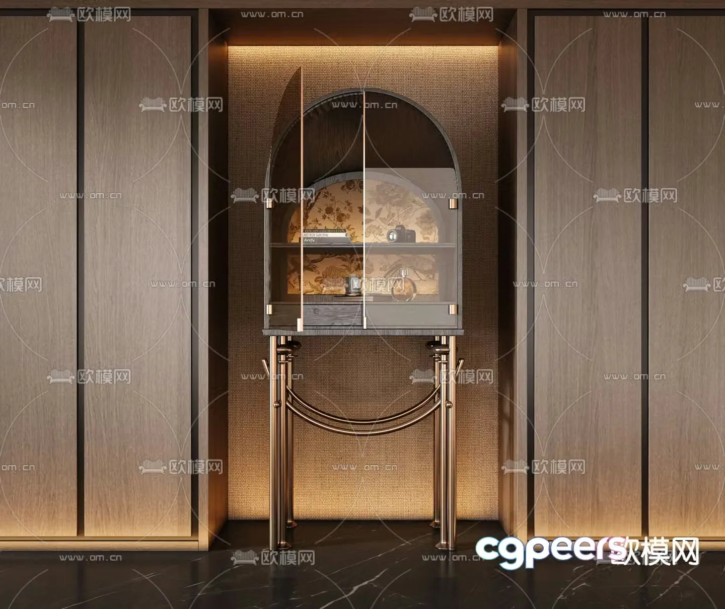 Modern mini decorative cabinet 3d model