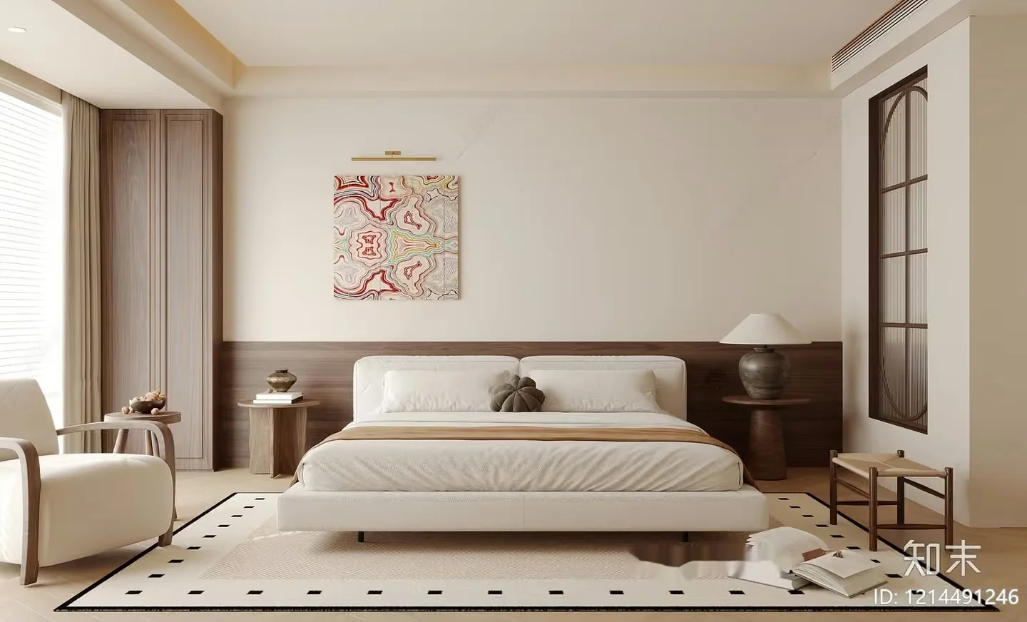 Cozy Bedroom 3D Model – 22102 – VRAY Render