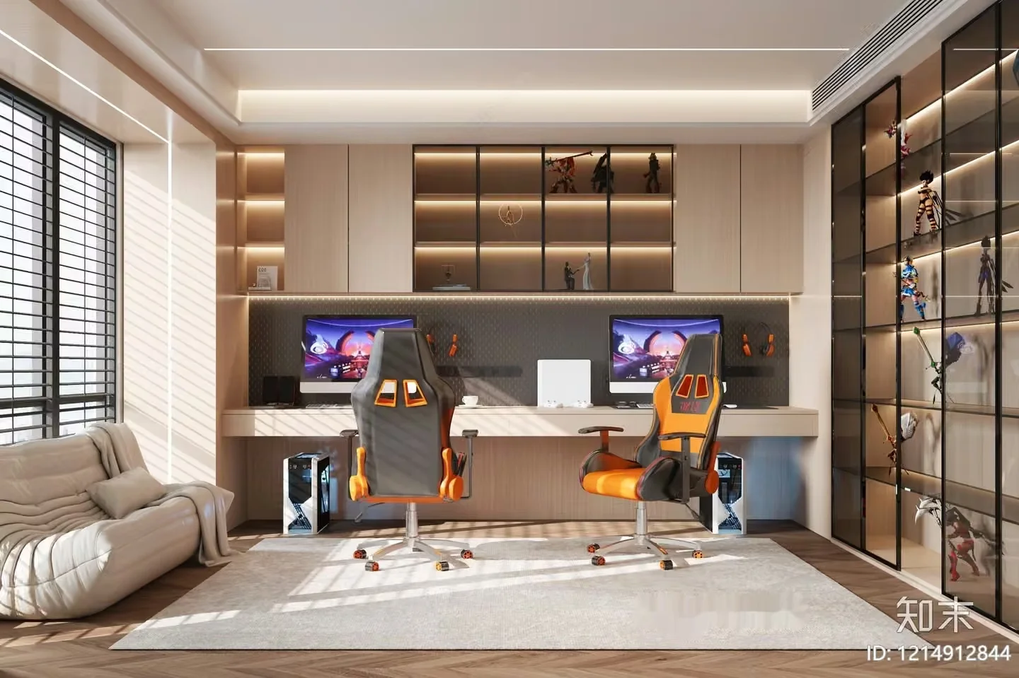 Modern Gaming Room 3D Model – 16181 – VRAY Render