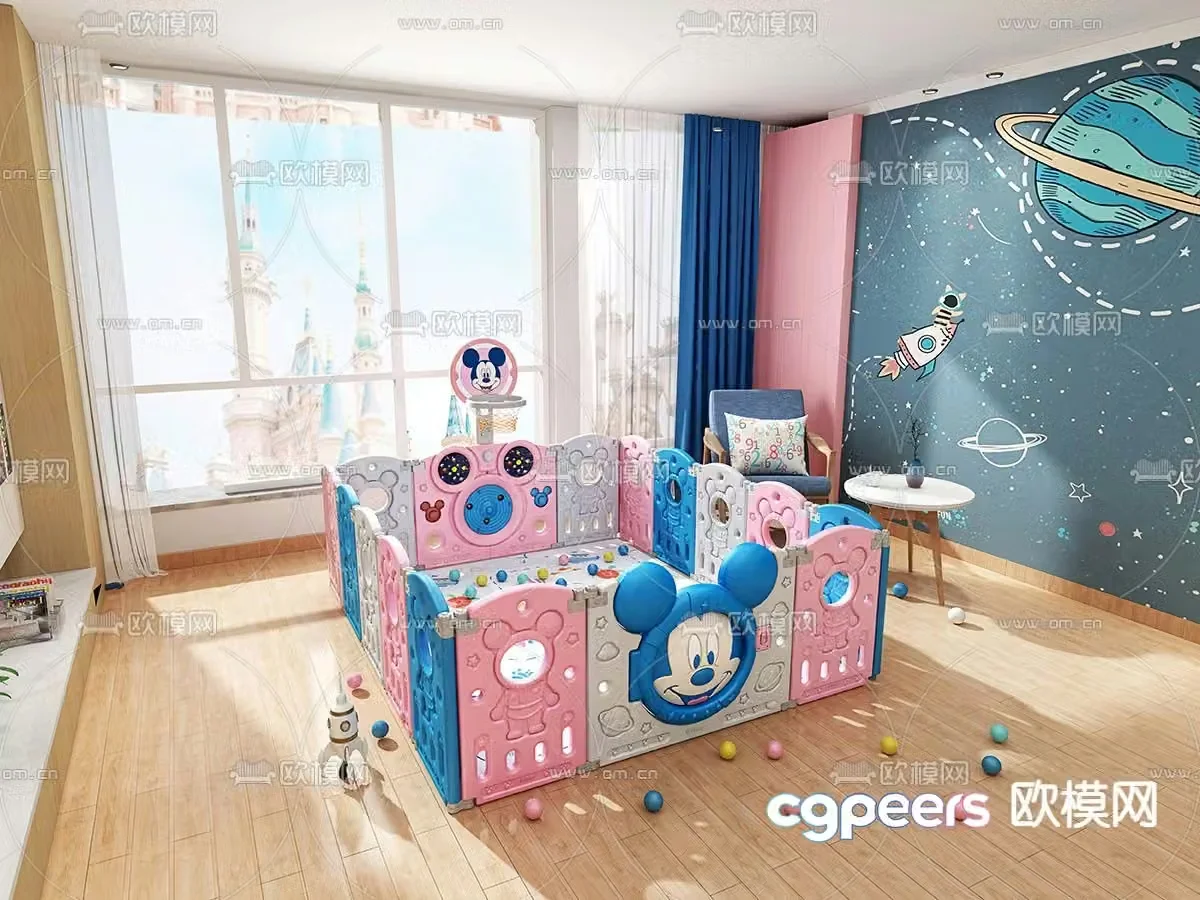 Children’s playpen 3d model