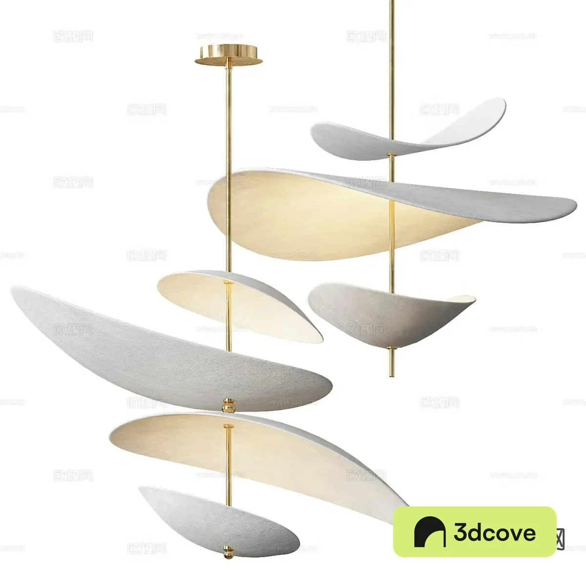 Wabi-sabi style chandelier