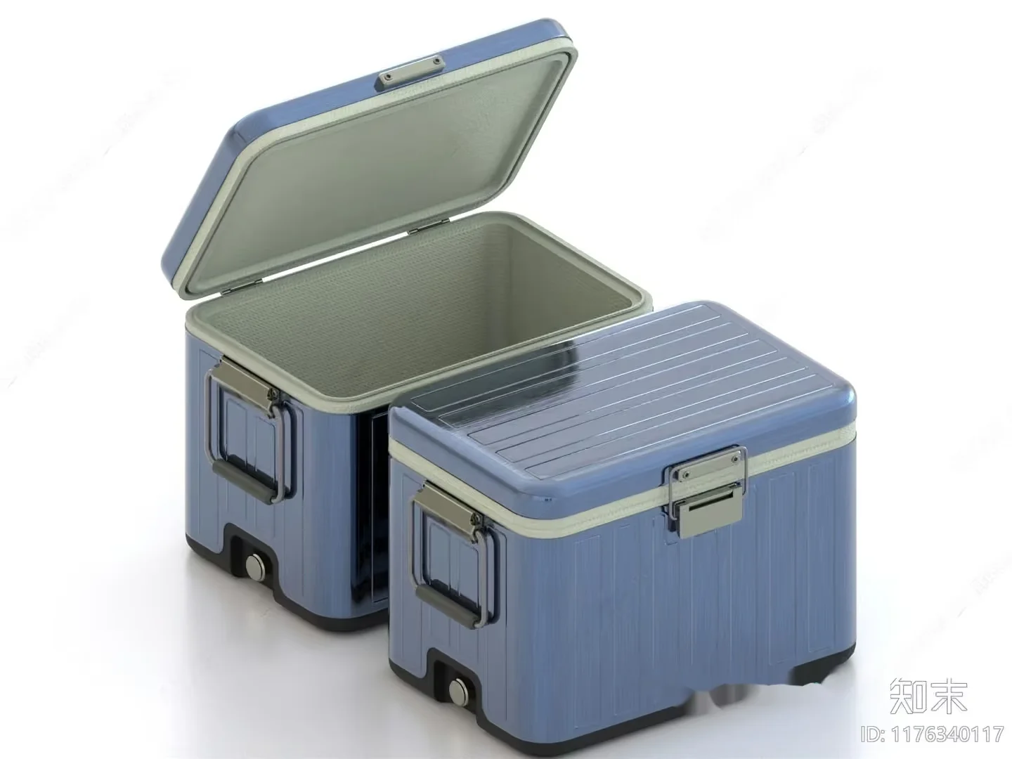 Blue And Grey Cooler 3D Model – 10772 – VRAY Render