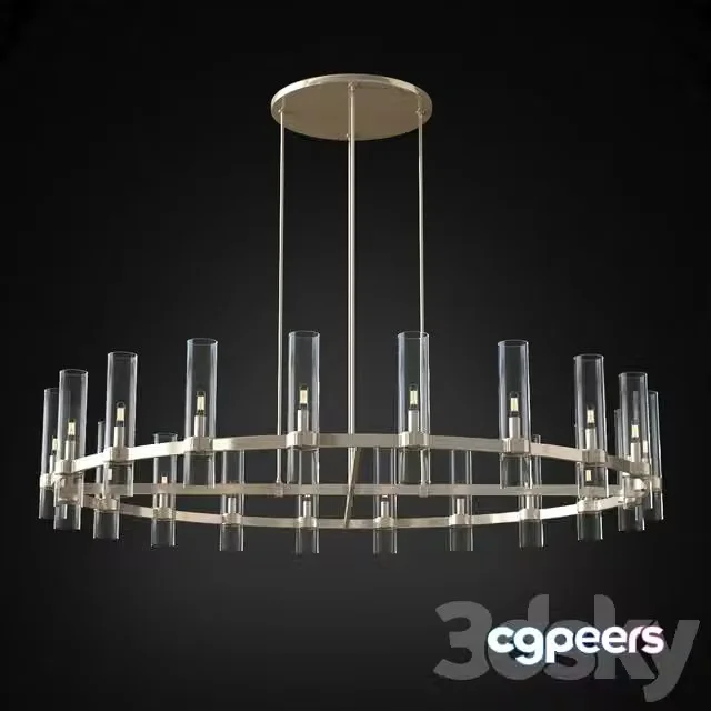 3ds Max Free – Ravelle Round Chandelier 60