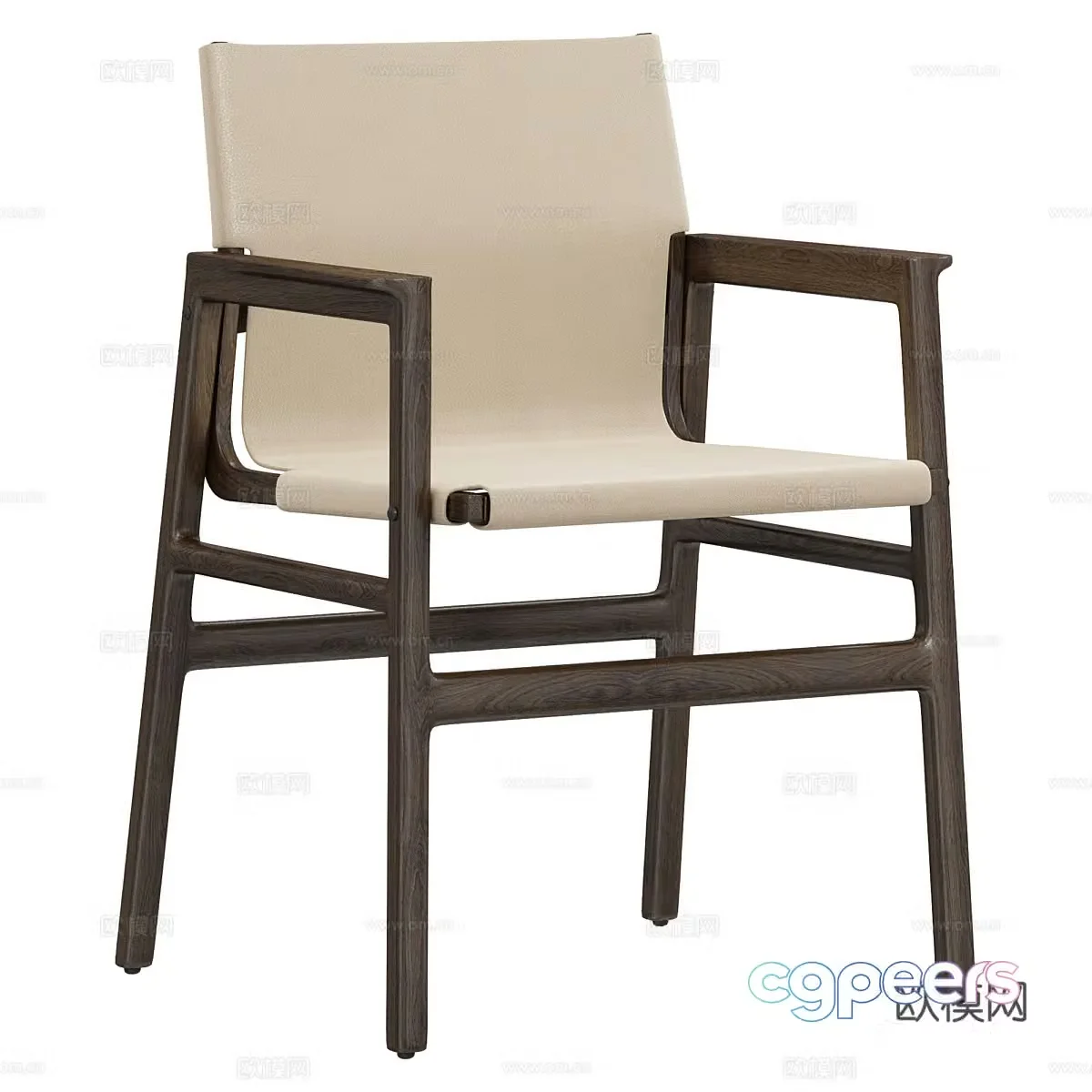 Polyform Ipanema armchair lounge chair 3d model