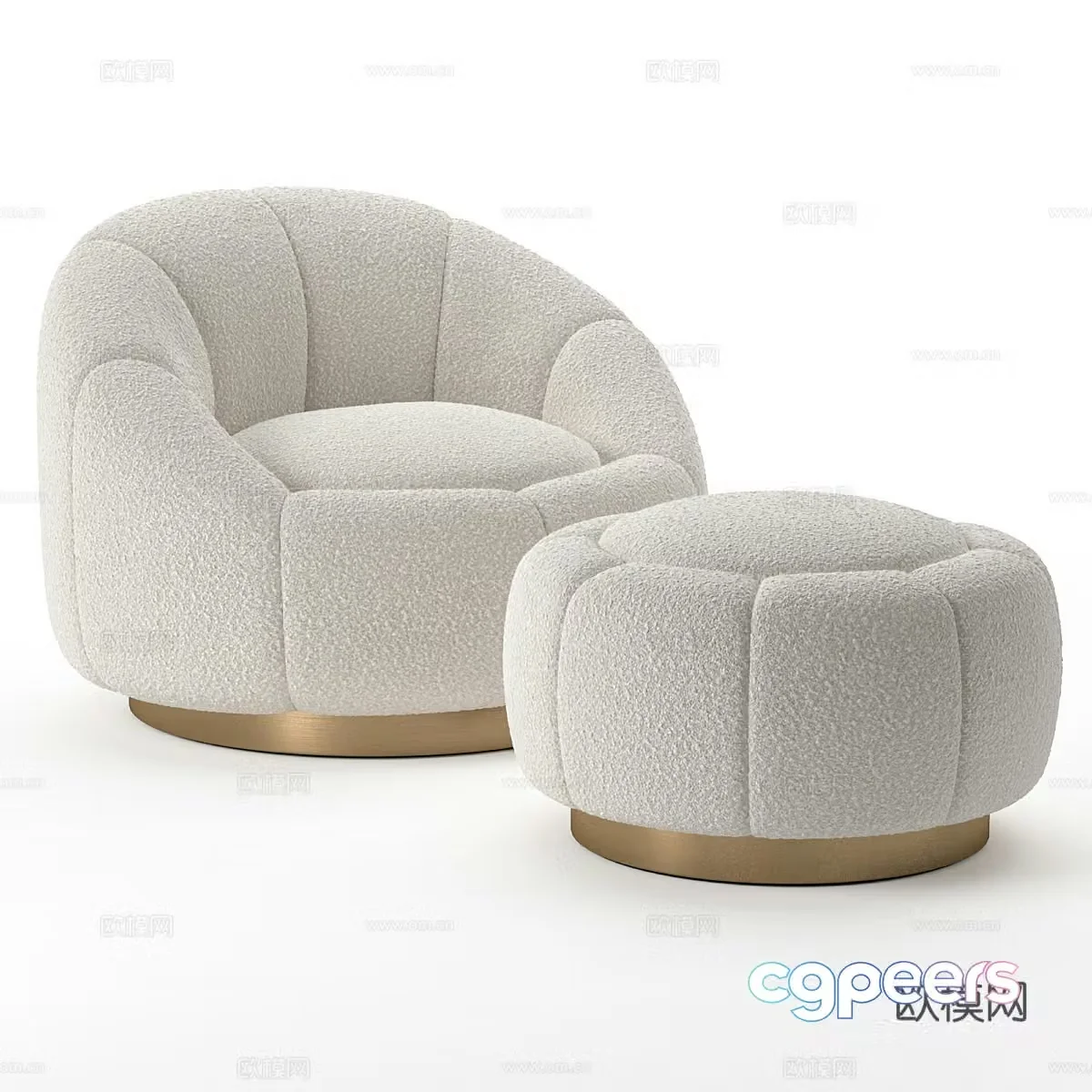 Modern light luxury Eichholtz Inger casual sofa 3D model