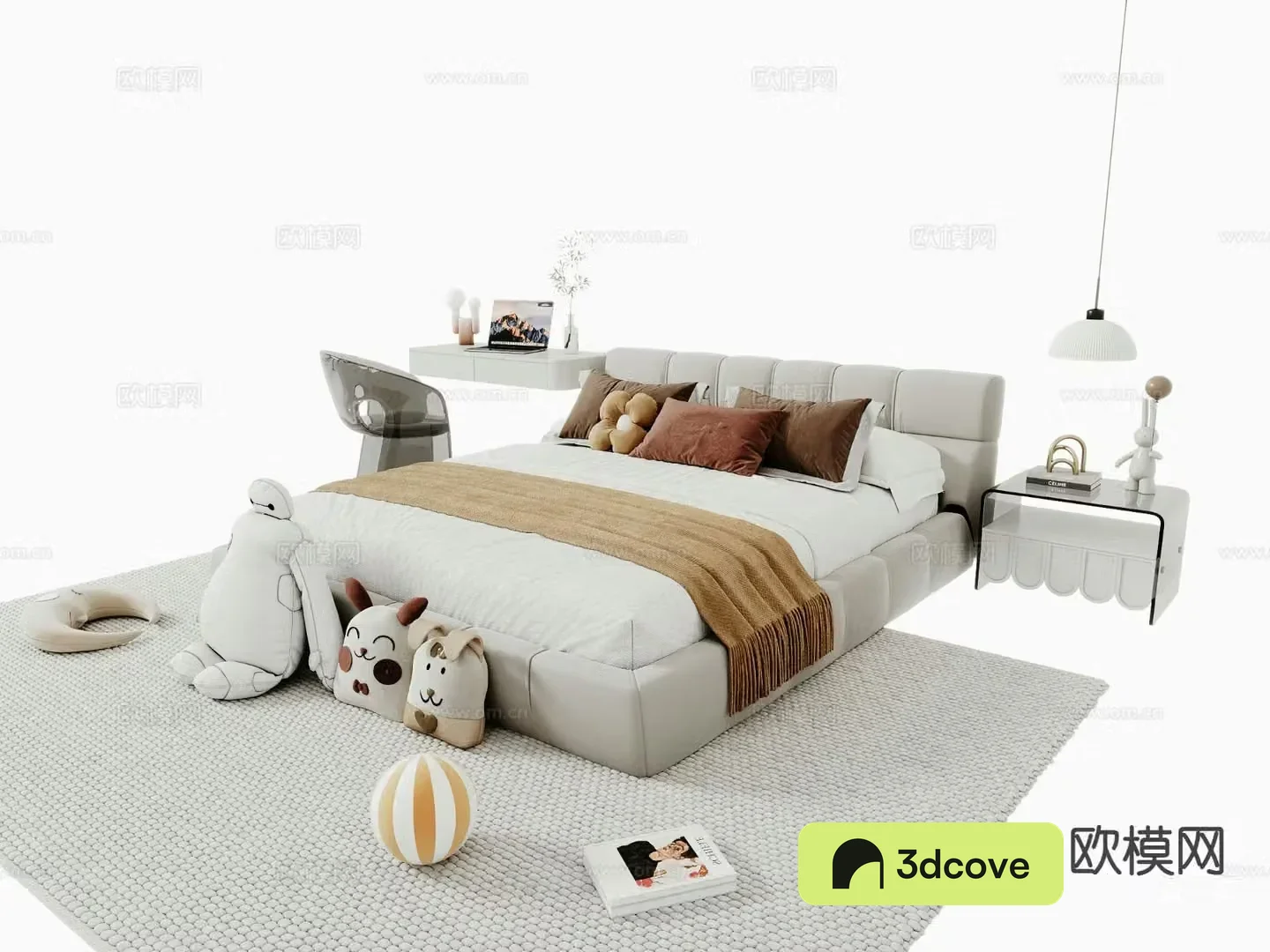 Modern double bed