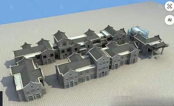 A 3D Rendering Of A Large House 3D Model – 6677 – VRAY Render