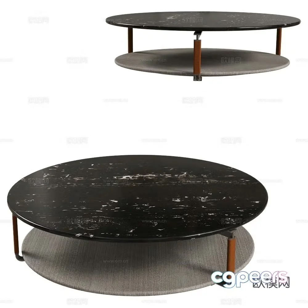 CPRN HOMOOD Italian coffee table marble coffee table 3d model