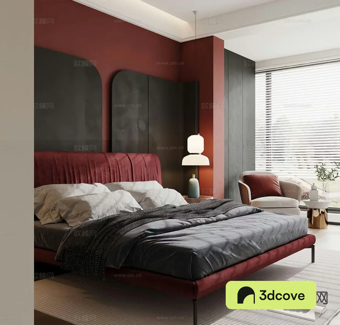 Modern double bed