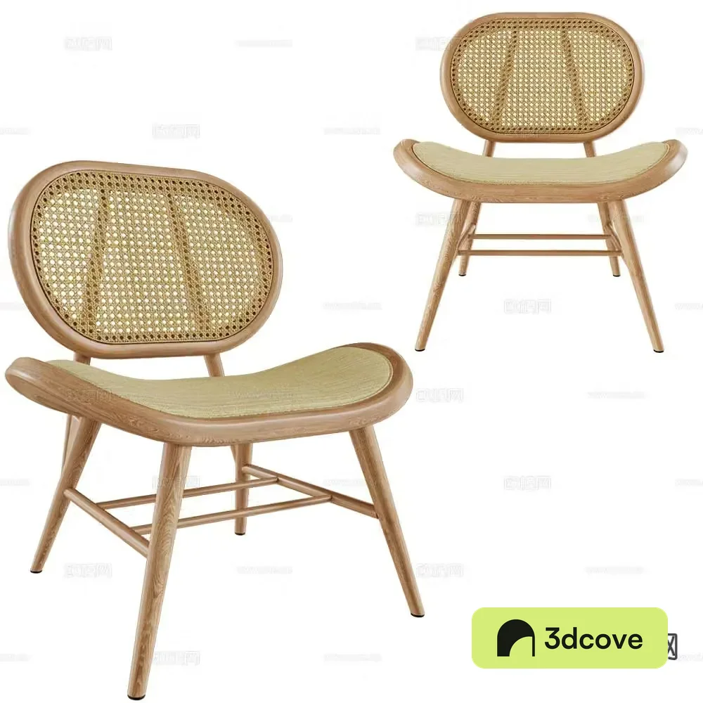 Verges wabi-sabi chair rattan leisure chair
