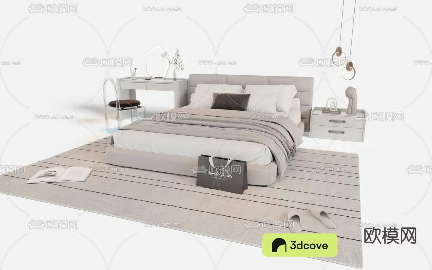 Modern double bed
