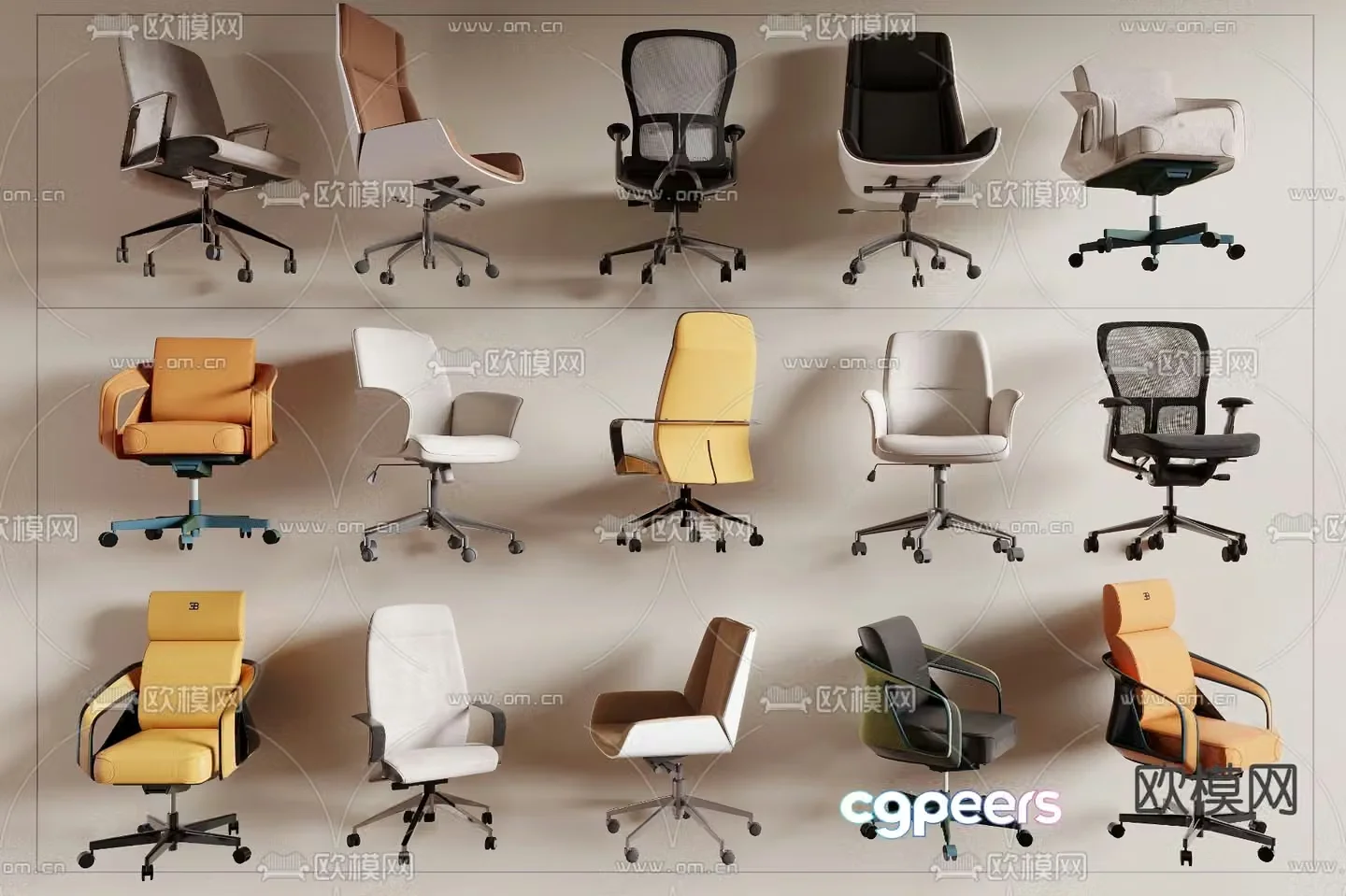 Office chair executive chair boss chair 3d model