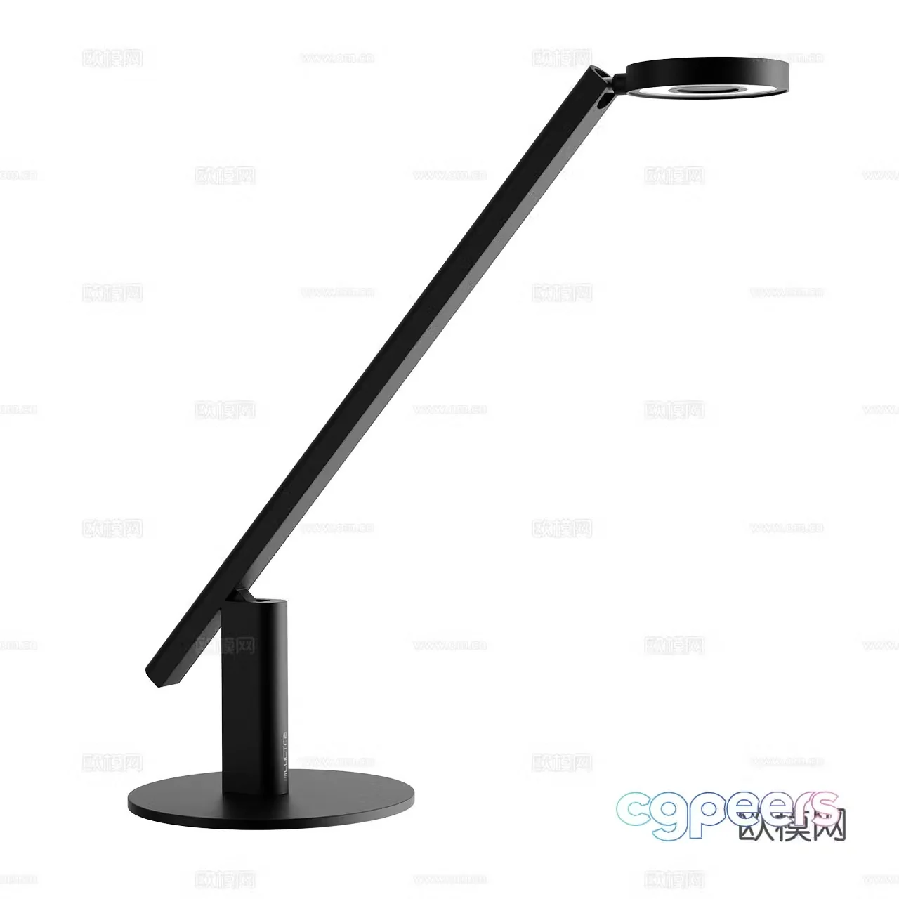 Luctra modern desk lamp minimalist desk lamp black desk lamp metal desk lamp 3d model