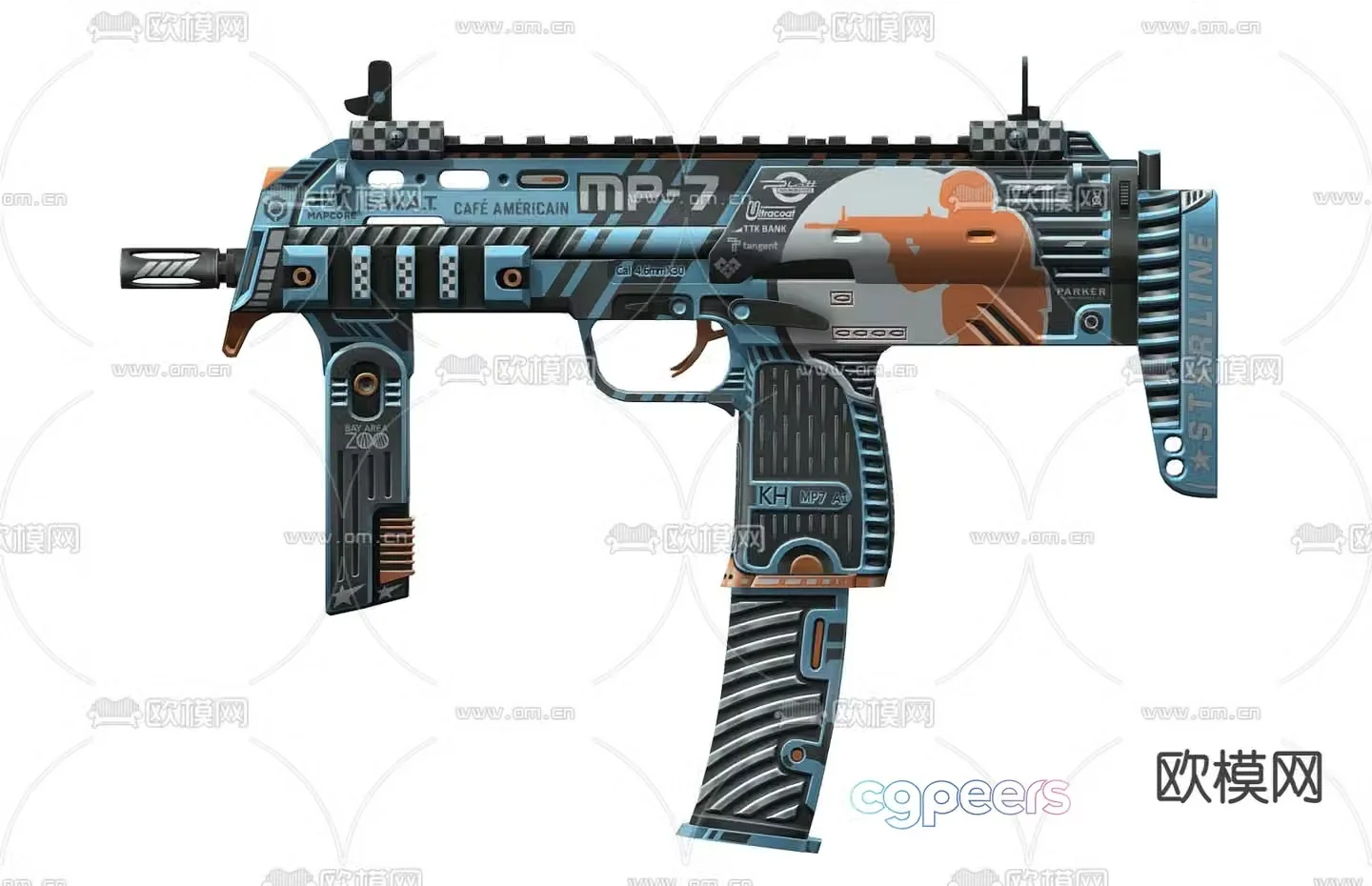 Children’s pistol Children’s rifle toy 3d model
