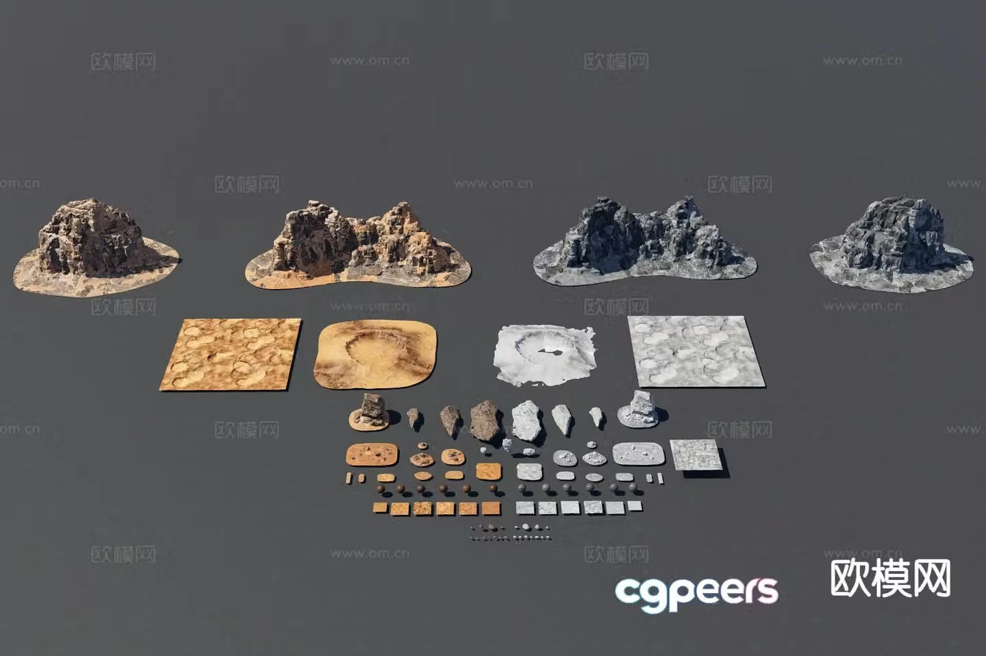 mountains peaks mountains 3d model