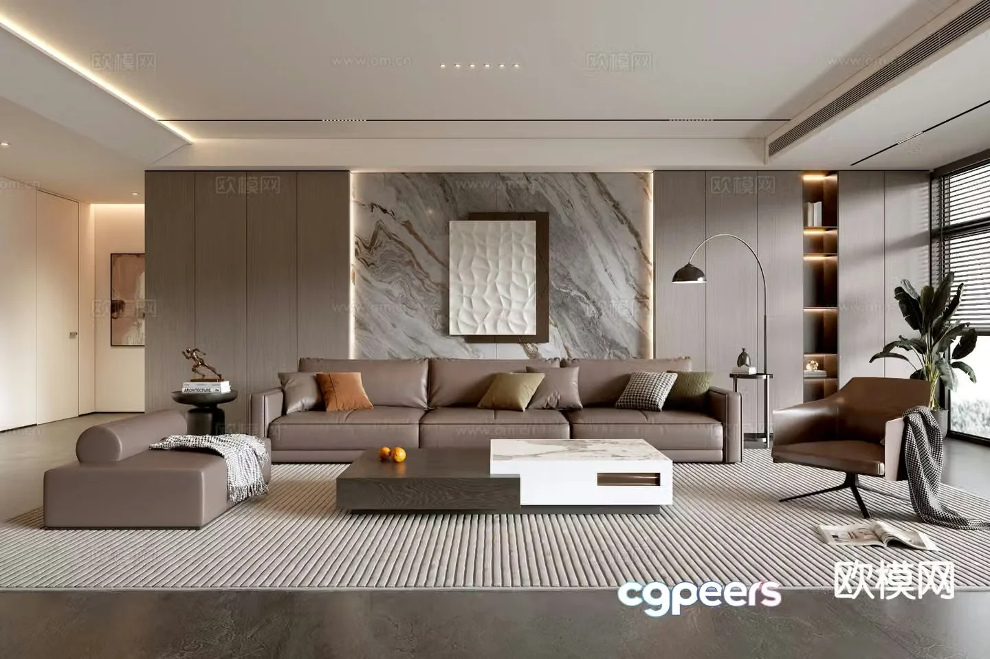 Italian living room 3d model