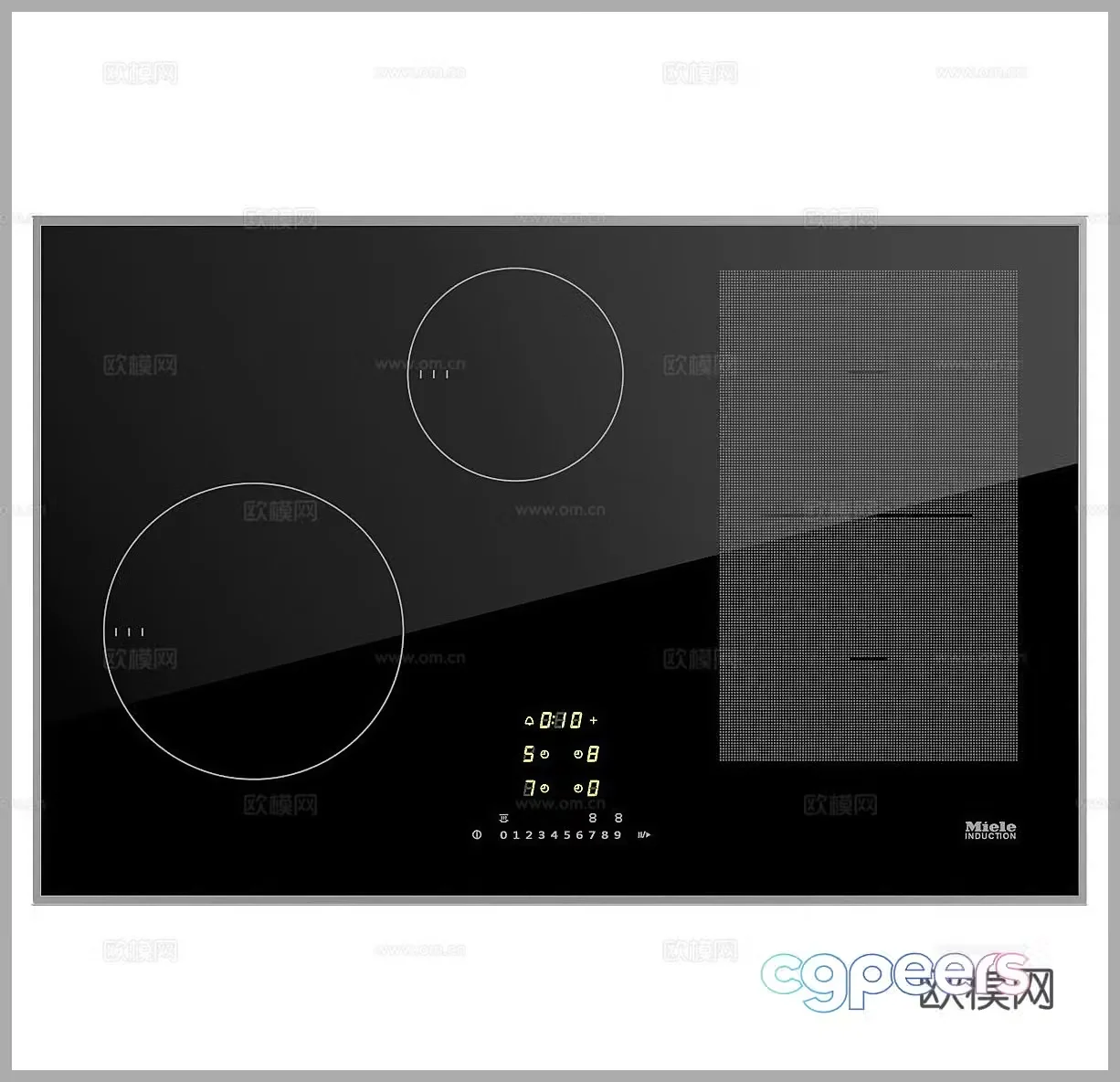 Stove induction stove smokeless stove integrated stove home appliances kitchenware 3D model