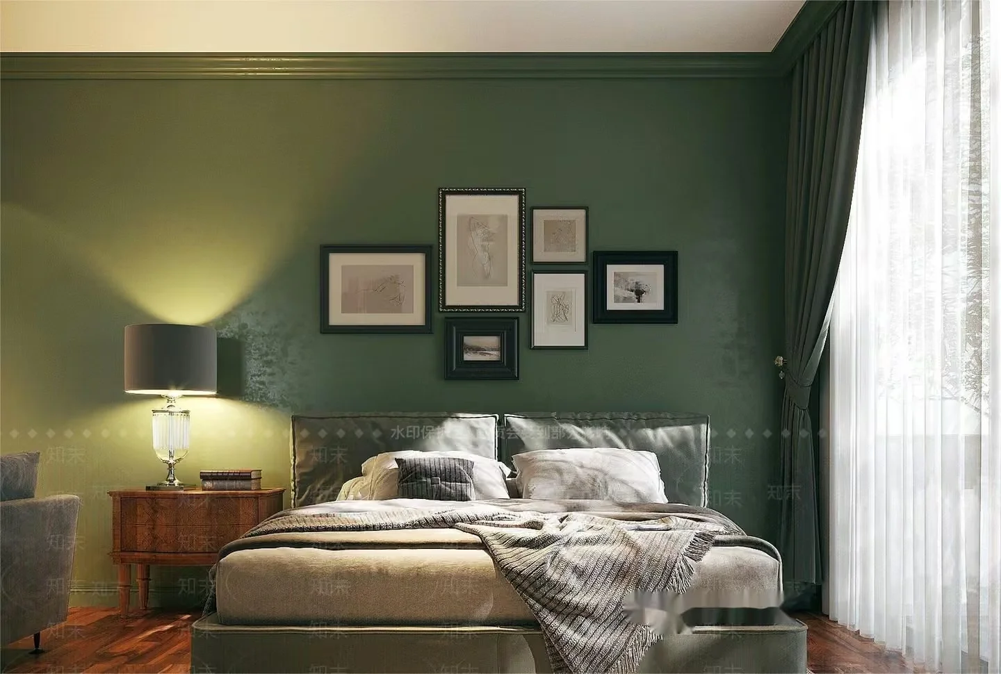 Cozy Bedroom 3D Model – 5154 – VRAY Render