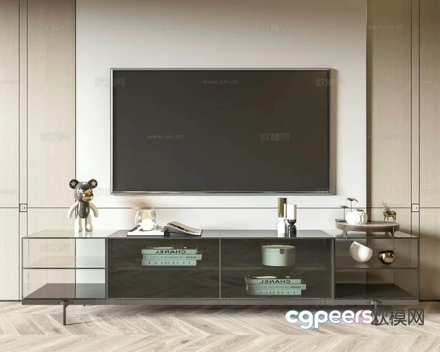 Modern TV cabinet 3d model