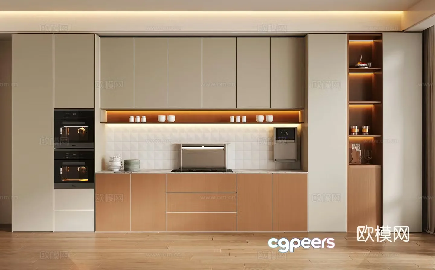 Modern sideboard decorative cabinet electrical cabinet sideboard wine cabinet 3D model