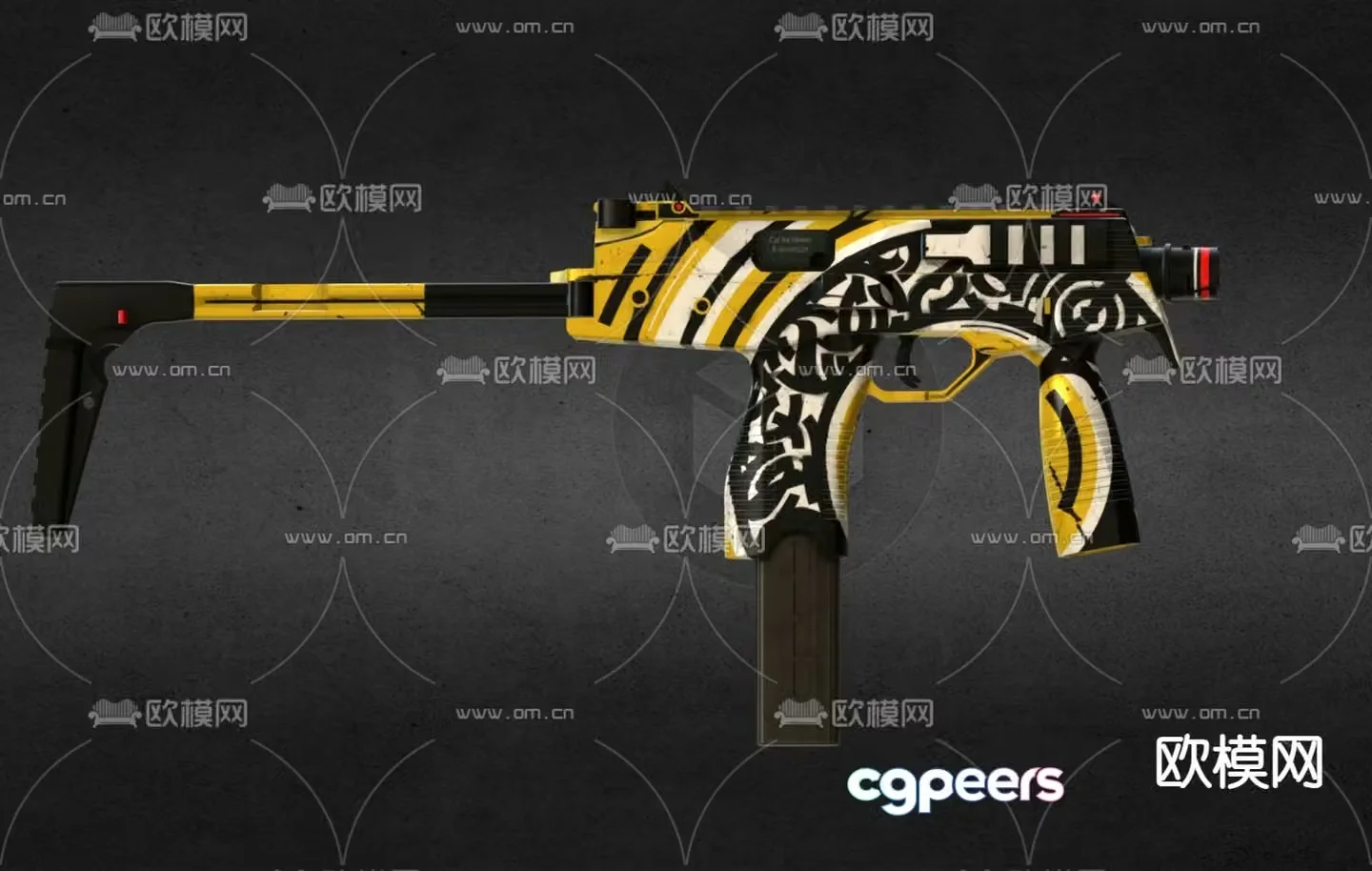 Pistol toy rifle 3d model