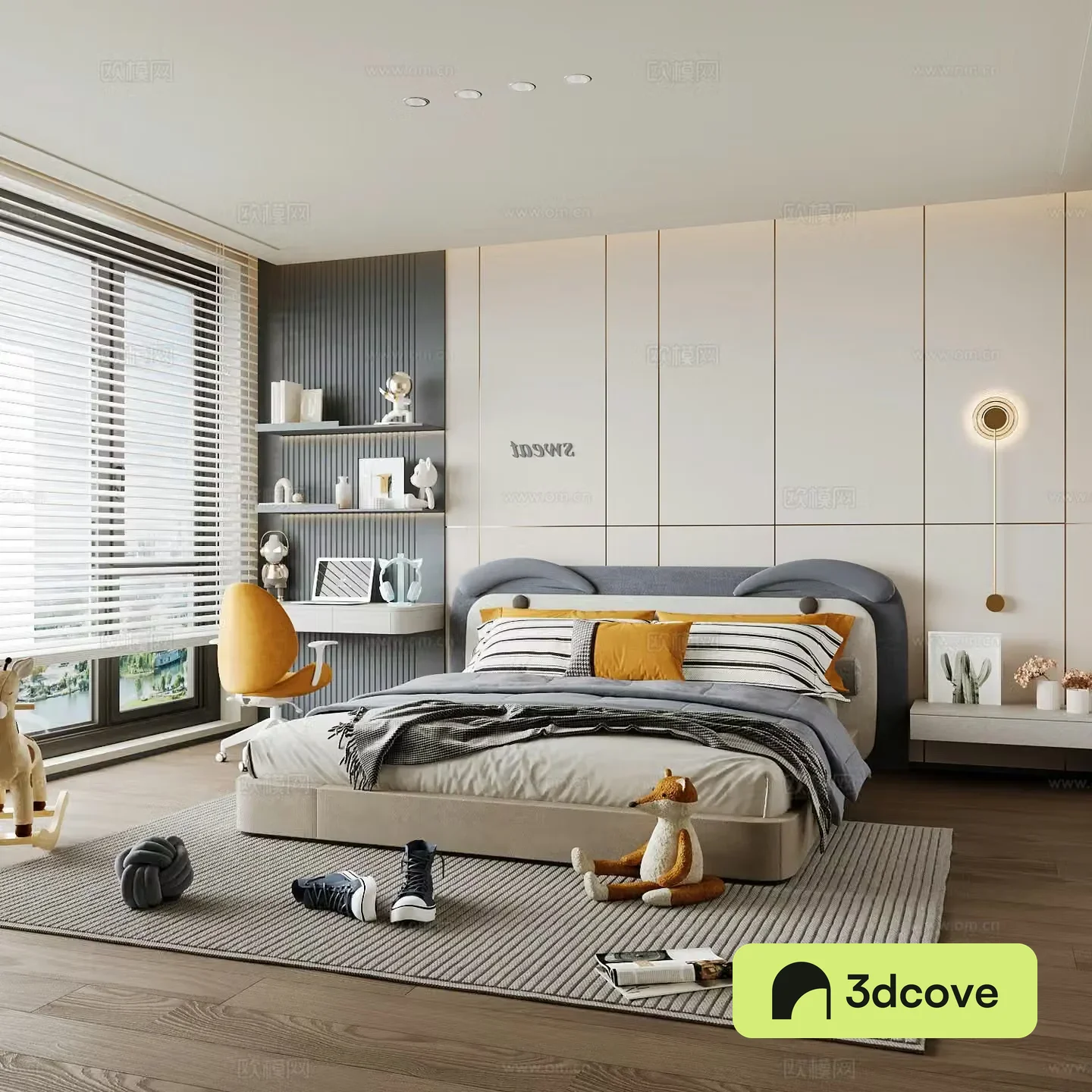 Modern children’s room boy’s room